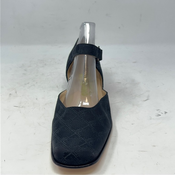 Ferragamo NWOT Vintage Black Textured Mary Jane Flats. - Picture 3 of 11